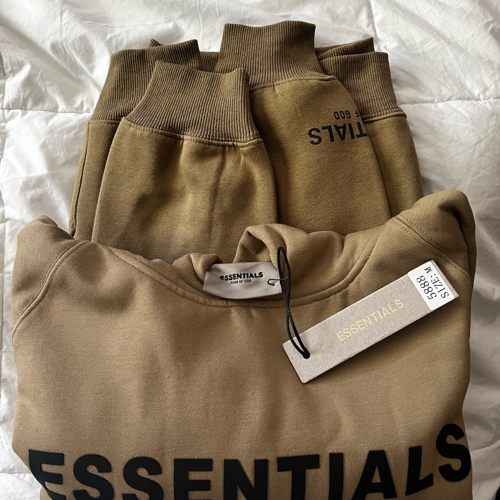 Essentials Tan Hoodie - Picture 2 of 2
